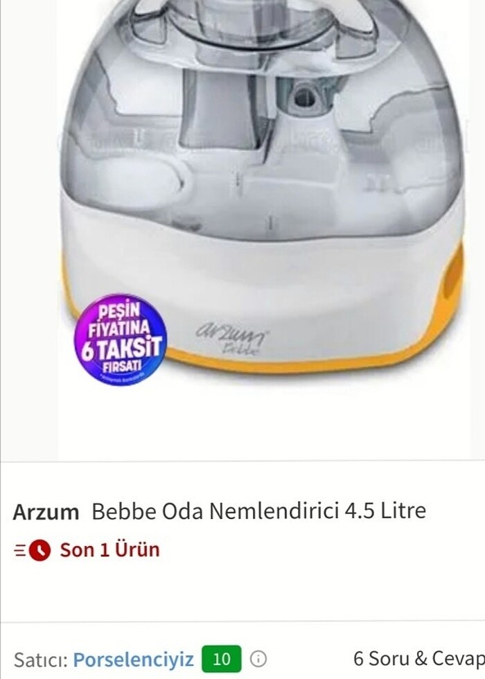 Arzum Oda Nemlendirici Buhar Makinesi  - Görsel 4