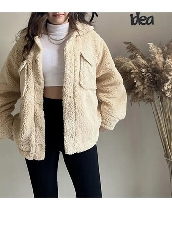 Peluş gömlek ceket (mont)