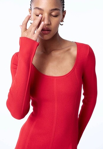 H&M H&M xxs kırmızı elbise