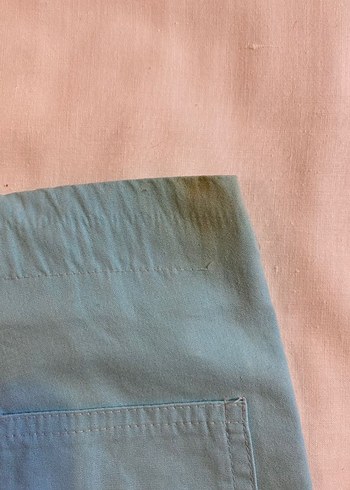 Nakışlı Turkuaz Kız Şortu - Görsel 7