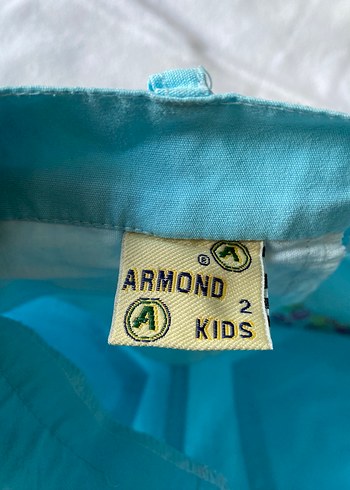 Nakışlı Turkuaz Kız Şortu - Görsel 4