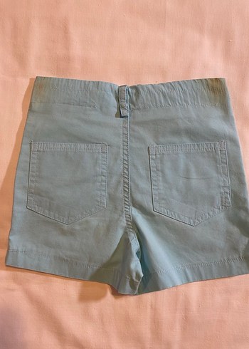 Nakışlı Turkuaz Kız Şortu - Görsel 2