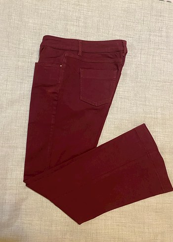 Fabrika Bordo Denim Pantolon - Görsel 3