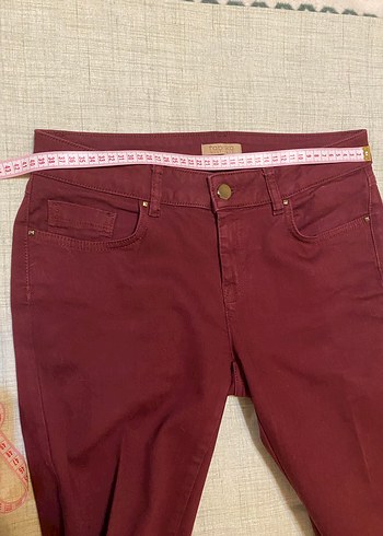 Fabrika Bordo Denim Pantolon - Görsel 6