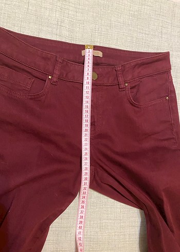 Fabrika Bordo Denim Pantolon - Görsel 8
