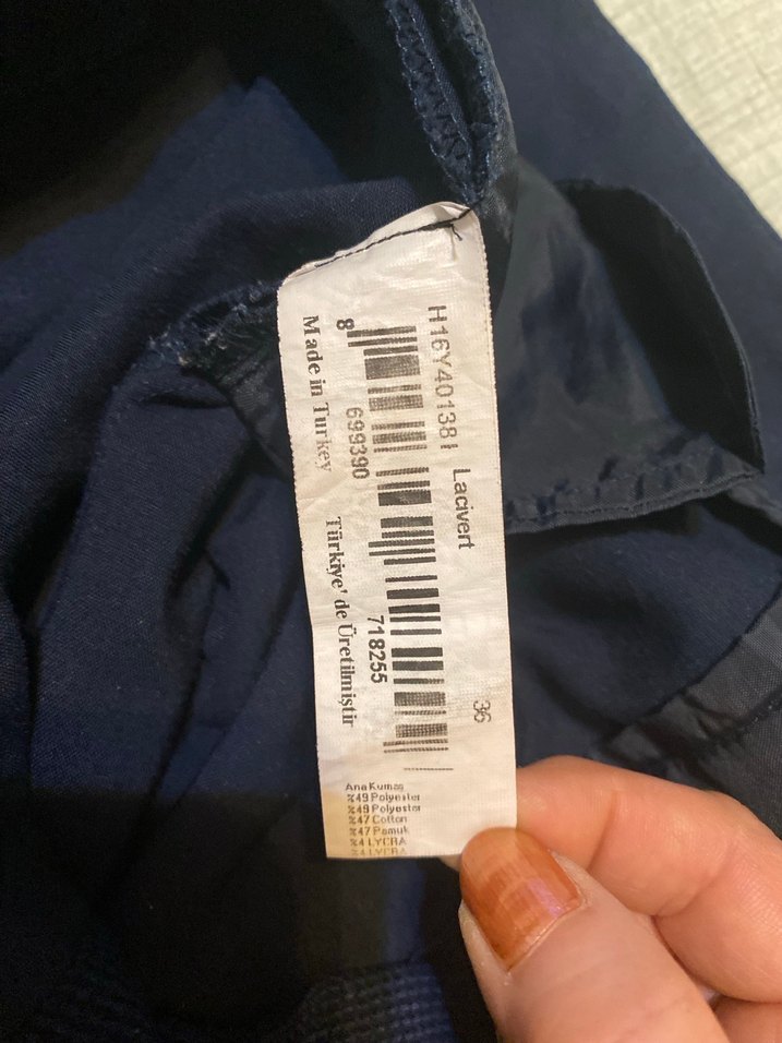 Herry Koyu Lacivert Kumaş Pantolon - Görsel 5