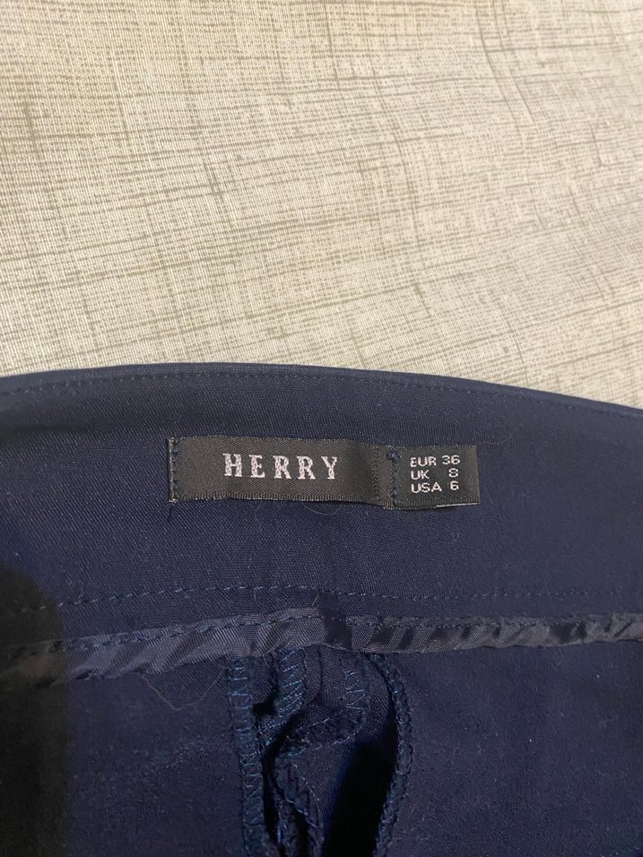 Herry Koyu Lacivert Kumaş Pantolon - Görsel 4