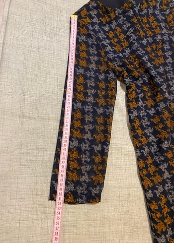 Yargıcı Desenli Şifon Elbise - Görsel 8