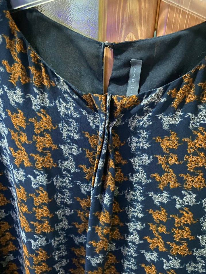 Yargıcı Desenli Şifon Elbise - Görsel 3