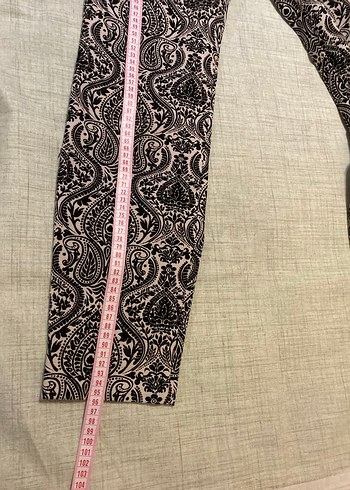 Mango Damask Desenli Pantolon - Görsel 6