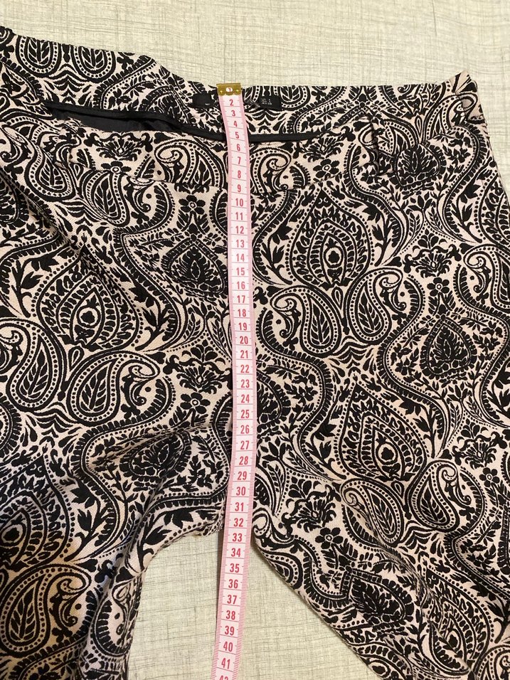 Mango Damask Desenli Pantolon - Görsel 5