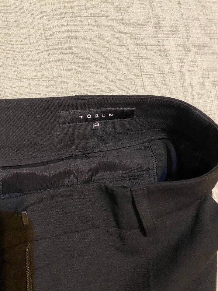 Tüzün Siyah Kumaş Pantolon - Görsel 4