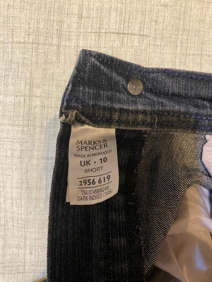 M&S Nakışlı Lacivert Jean Pantolon - Görsel 5