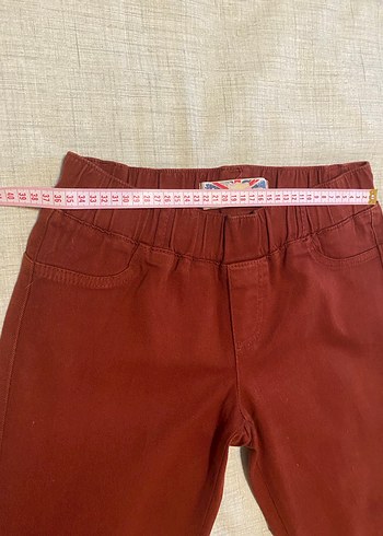 Taba Rengi Kanvas Tayt Pantolon - Görsel 7