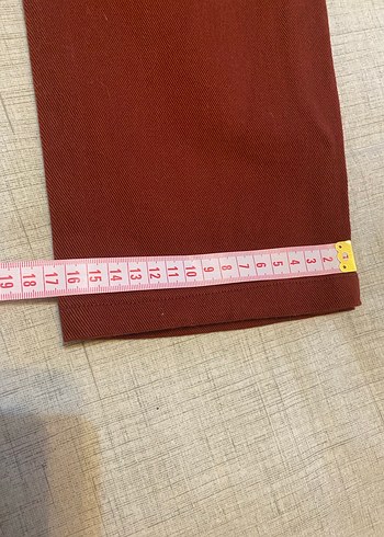 Taba Rengi Kanvas Tayt Pantolon - Görsel 10