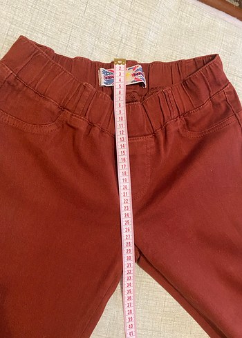 Taba Rengi Kanvas Tayt Pantolon - Görsel 9