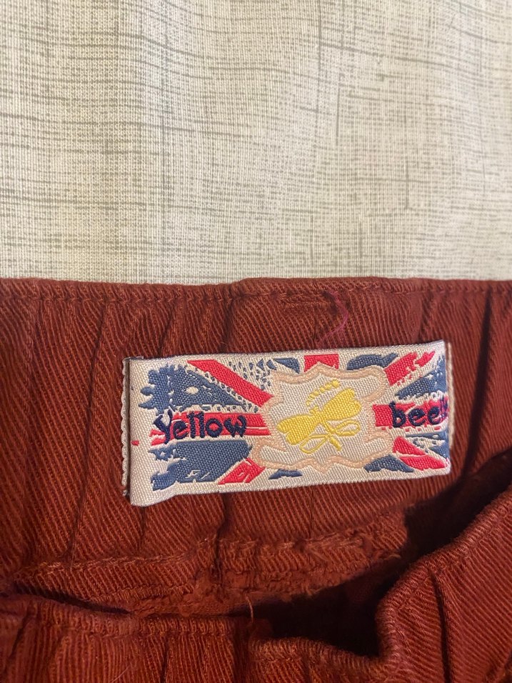 Taba Rengi Kanvas Tayt Pantolon - Görsel 4