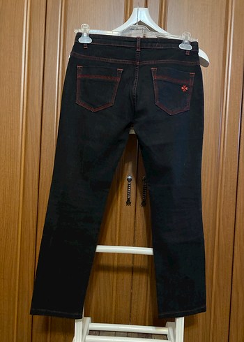 Orijinal Moschino Siyah Jean Pantolon - Görsel 3