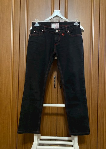 Orijinal Moschino Siyah Jean Pantolon - Görsel 2