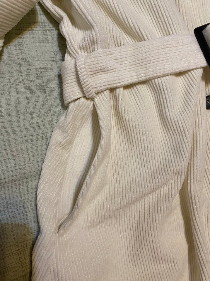 De Facto Fitilli Kadife Gömlek Elbise - Görsel 5