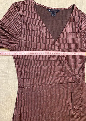 Mürdüm Kruvaze Kokteyl Elbise - Görsel 6