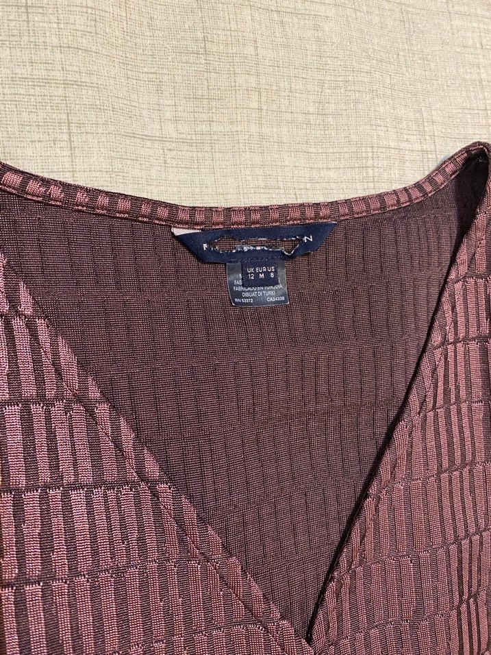 Mürdüm Kruvaze Kokteyl Elbise - Görsel 4