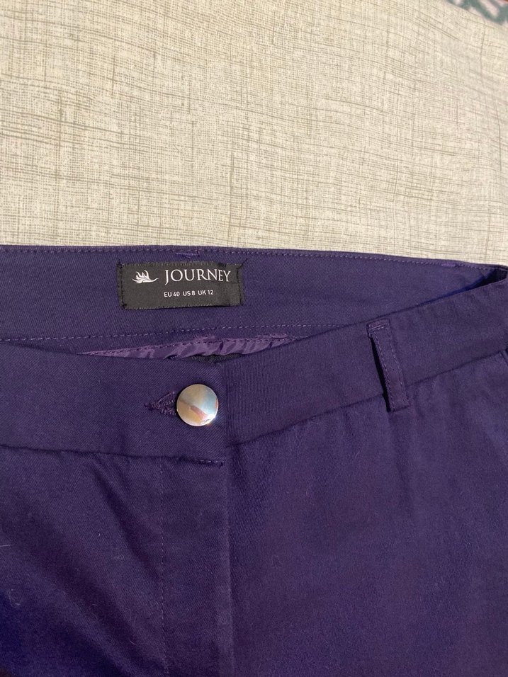 Journey Koyu Mor Kanvas Pantolon - Görsel 4