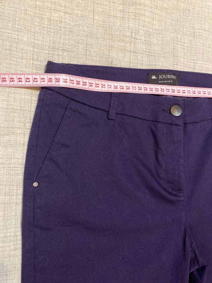 Journey Koyu Mor Kanvas Pantolon - Görsel 5