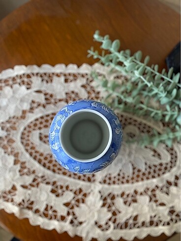  Beden beyaz Renk Blue Blanc Vazo