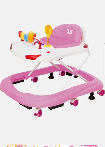 Renkli Pembe Bebek Yürüteci