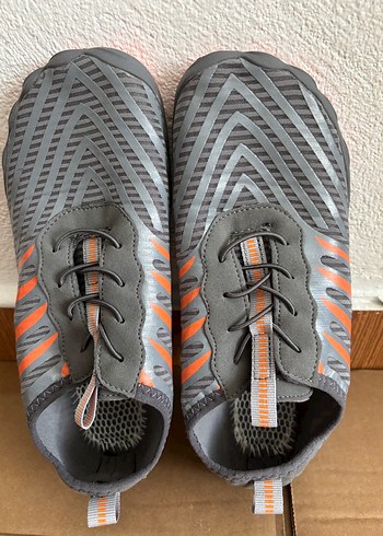 Gri Erkek Su Ayakkabısı Elastik Bağcıklı - Görsel 4