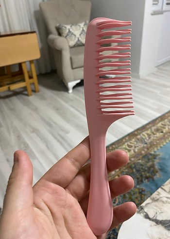 Pembe Geniş Dişli Saç Tarağı