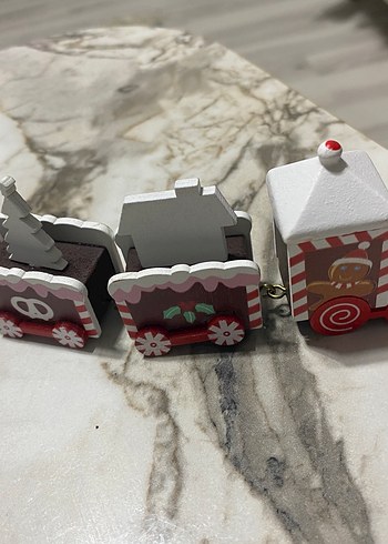 Çok Renkli Ahşap Oyuncak Tren - Görsel 3