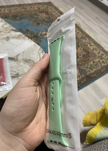 Pastel Yeşil Akıllı Saat Kordonu S Beden - Görsel 2