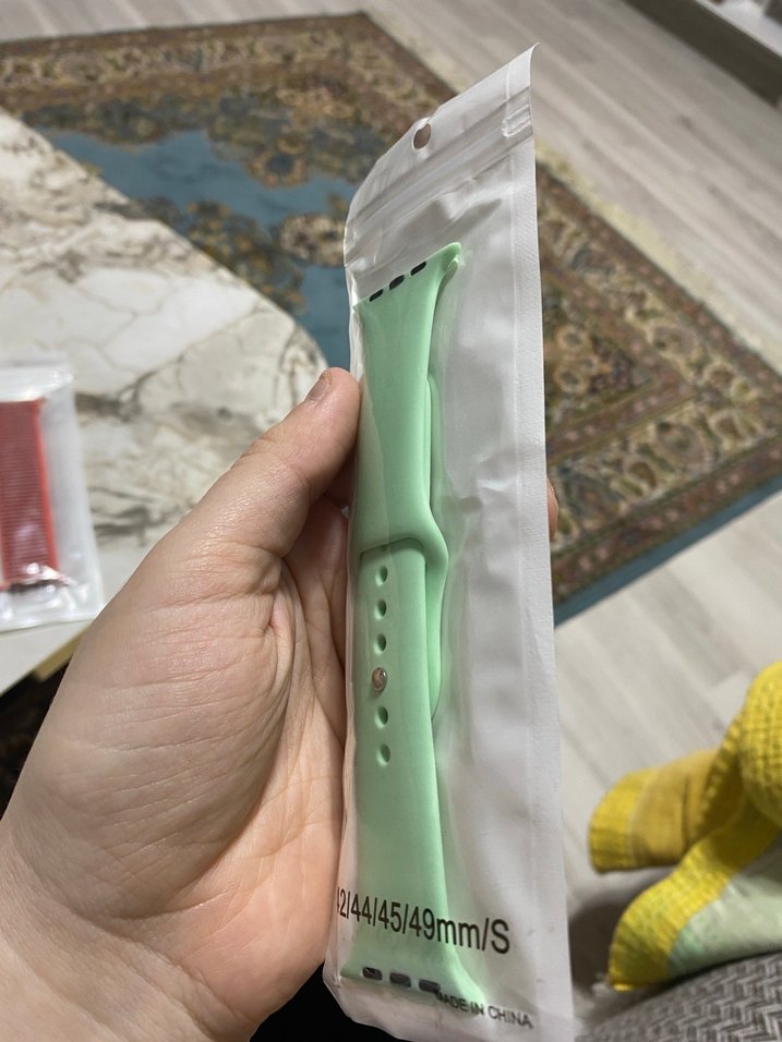 Pastel Yeşil Akıllı Saat Kordonu S Beden - Görsel 2