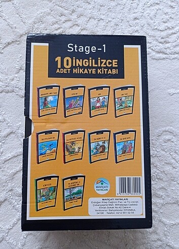  Beden 10 adet İngilizce hikâye kitabı