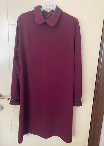 Bordo Uzun Kollu Tunik