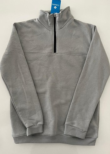 Gri Fermuarlı Erkek Polar Sweatshirt - Görsel 2