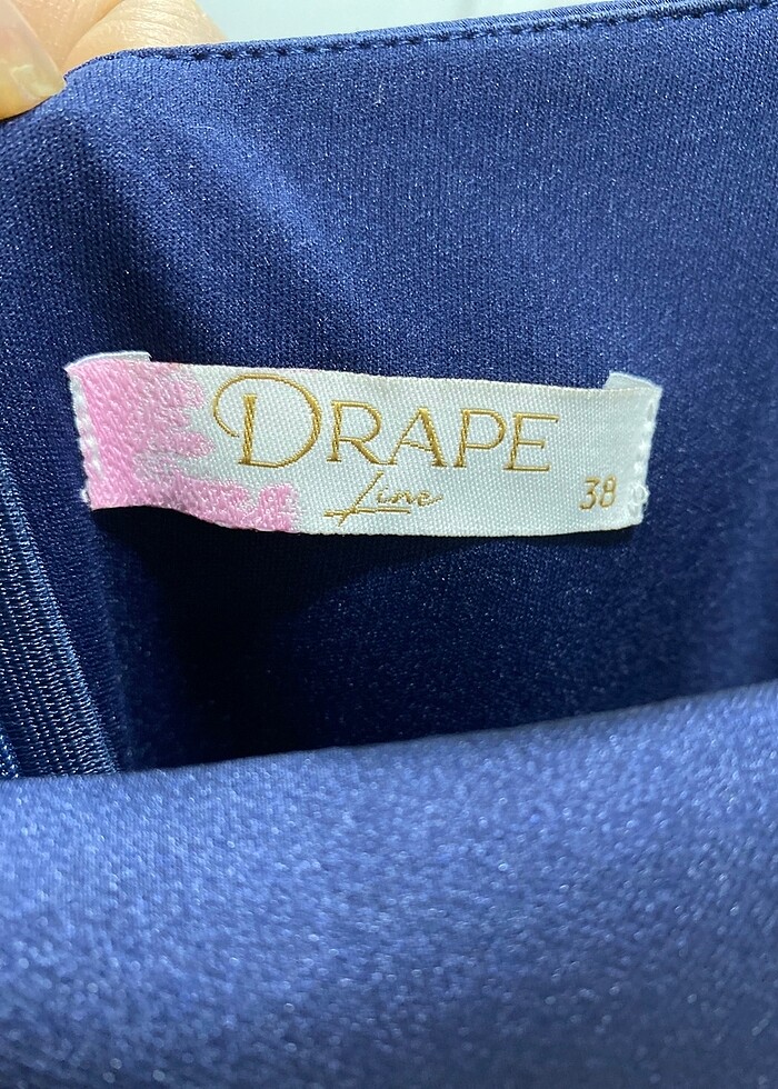 Kare yaka balon kollu midi elbise - Görsel 3