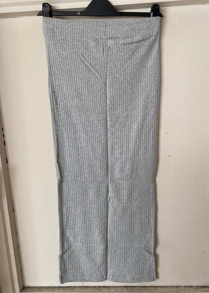 Uzun Kollu Kapşonlu Crop Triko Etekli Takım - Görsel 5