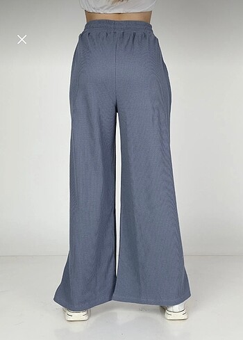 Kumaş Bol Paça Eşofman Altı - Görsel 4