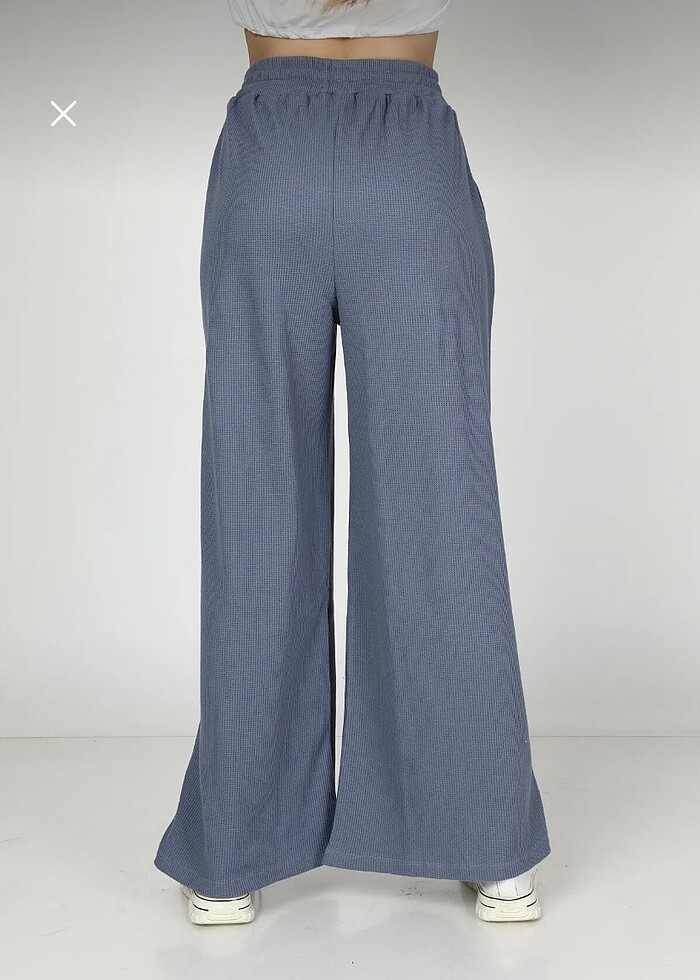 Kumaş Bol Paça Eşofman Altı - Görsel 4