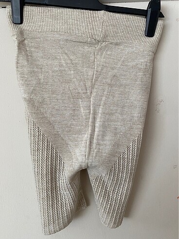 Fitilli Triko Kısa Tayt - Görsel 2