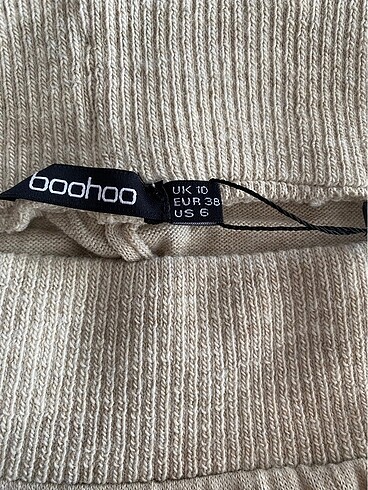 Fitilli Triko Kısa Tayt - Görsel 4