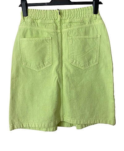 Denim Jean Kot Etek - Görsel 2