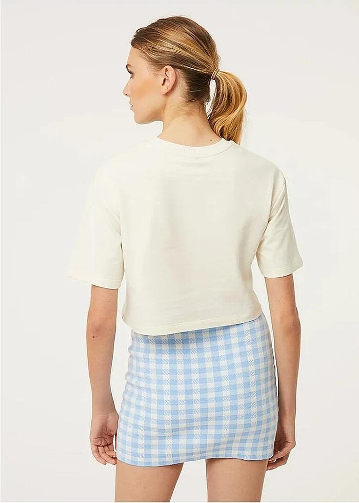 Oversize Crop Tshirt - Görsel 2