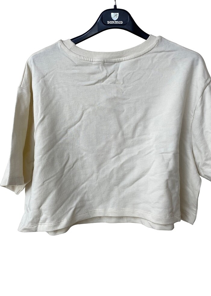 Oversize Crop Tshirt - Görsel 4