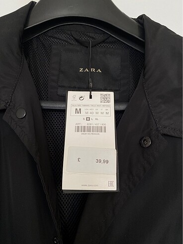 m Beden siyah Renk Zara Mont