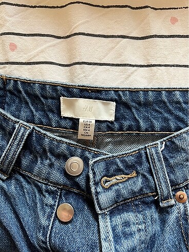 36 Beden mavi Renk h&m mom jean