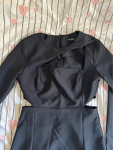 36 Beden siyah mini elbise